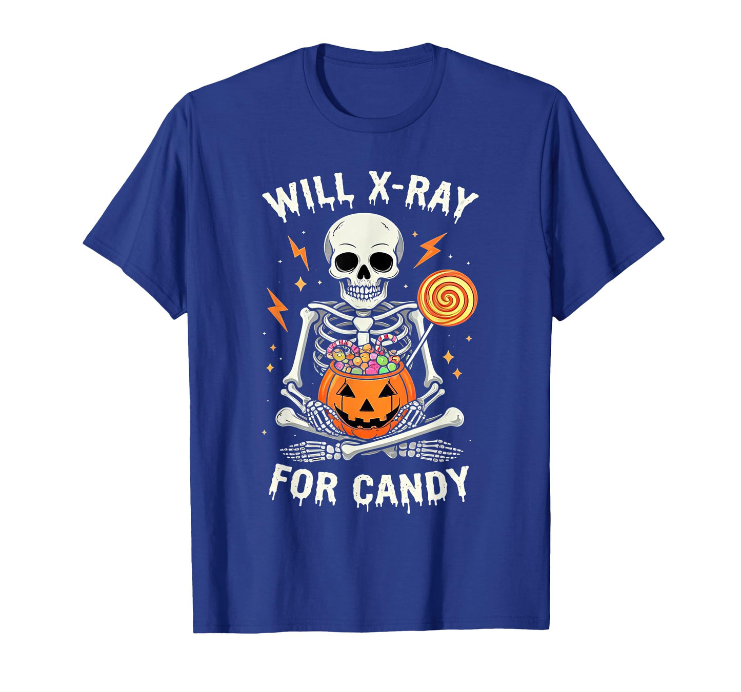 Will X-Ray for Candy Cute Halloween Skeleton Candy Radiology T-Shirt