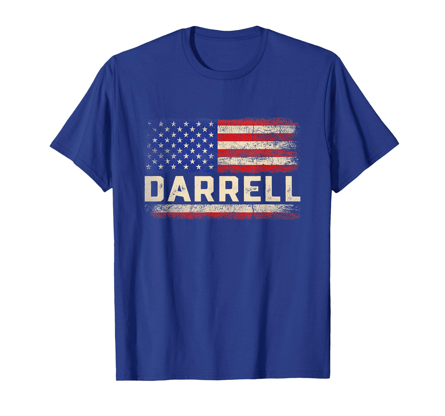 Darrell First Name Shirt Darrell Name American Flag T-Shirt