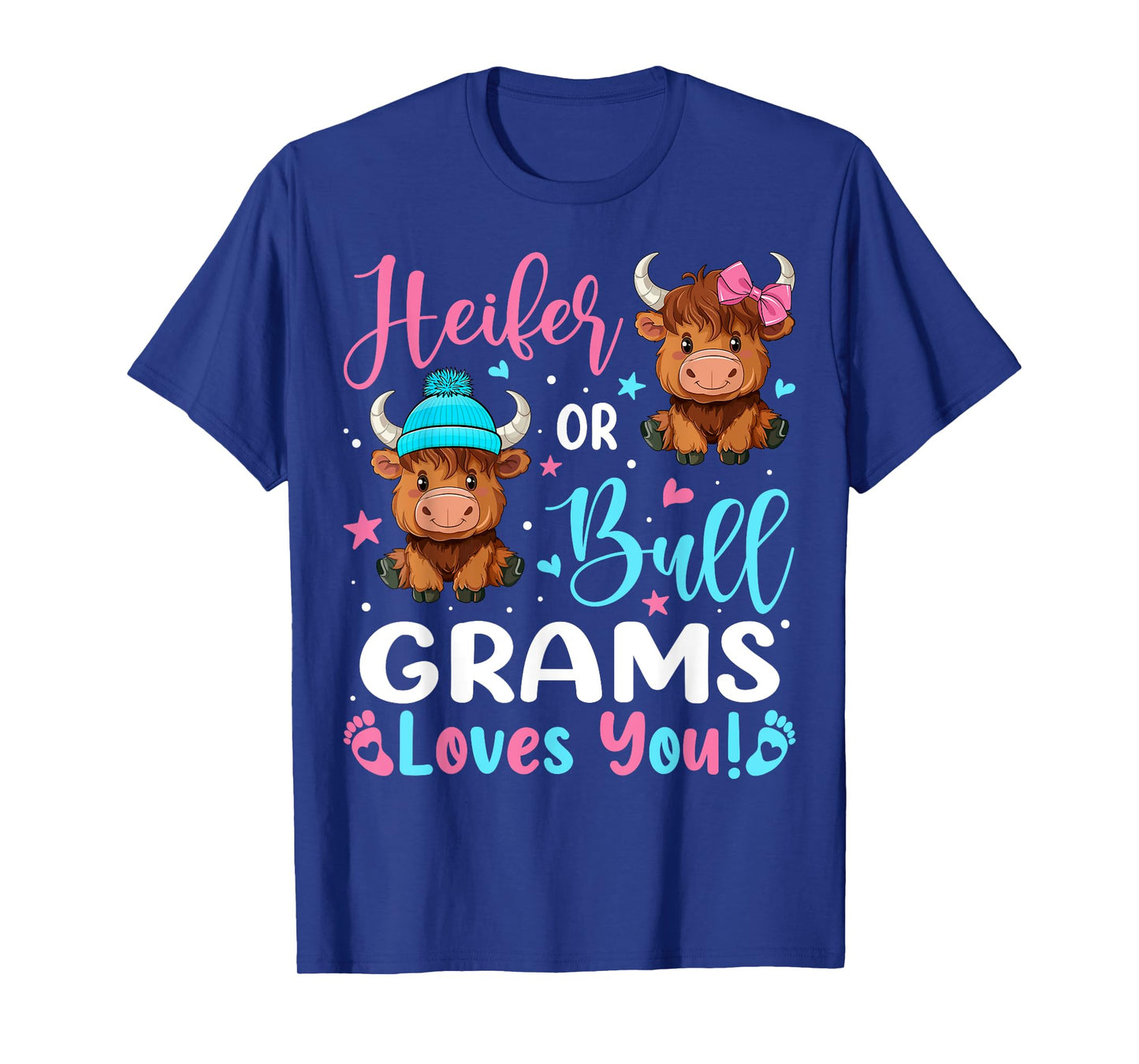 Bull or Heifer Grams Loves You Highland Cow Lover T-Shirt