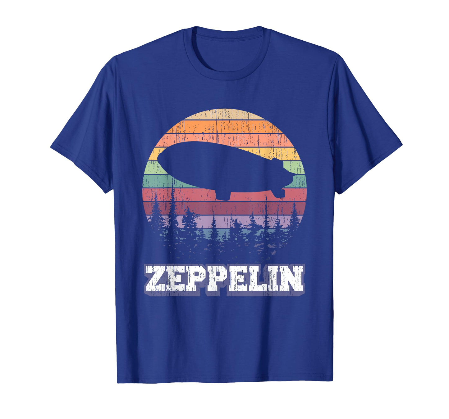 Vintage Zeppelin Funny Sunset Airship Pilot Dirigible Lovers T-Shirt