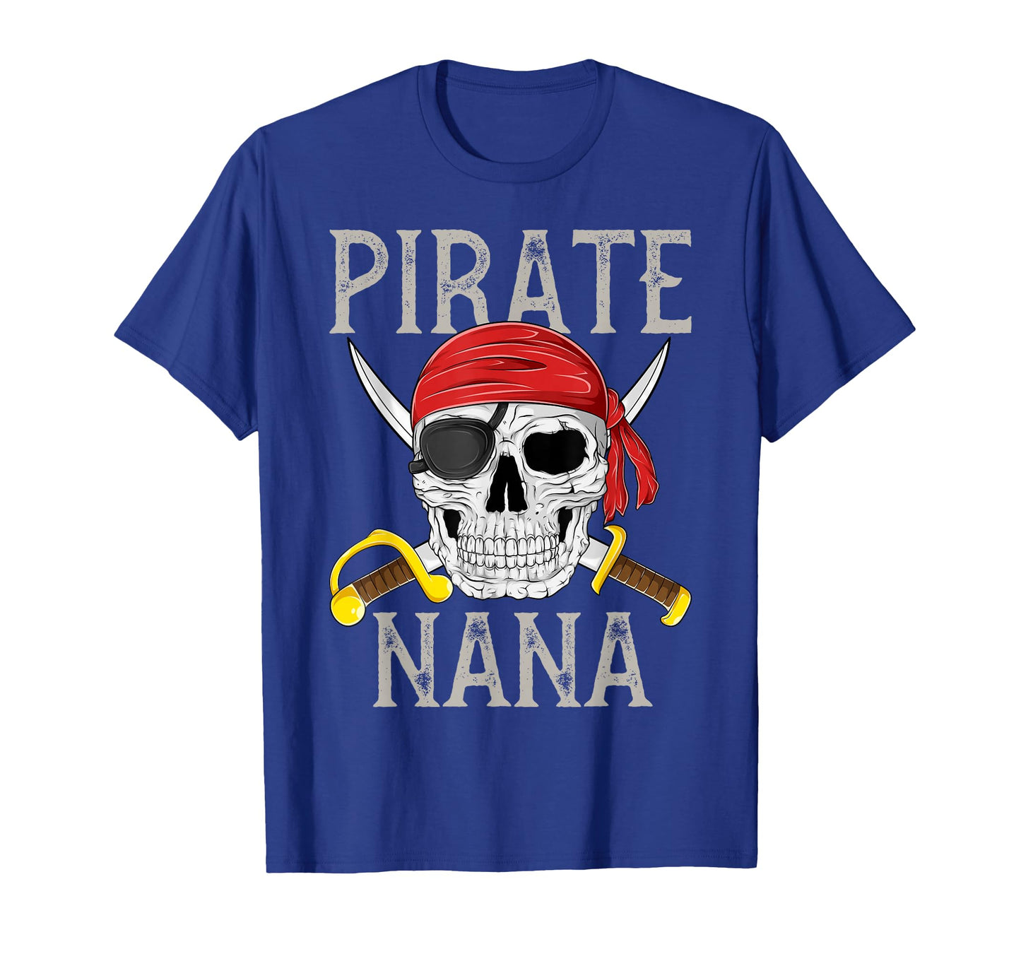 Pirate Nana Jolly Roger Flag Skull Family Pirates T-Shirt