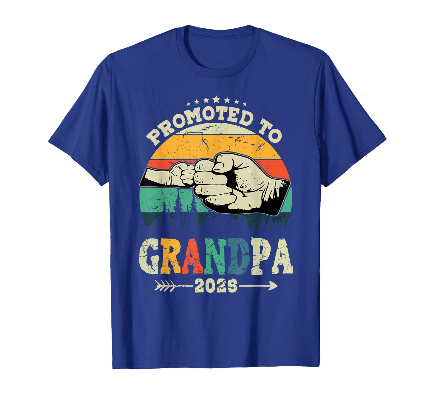 Mens First Time Grandpa Promoted to Grandpa 2026 T-Shirt