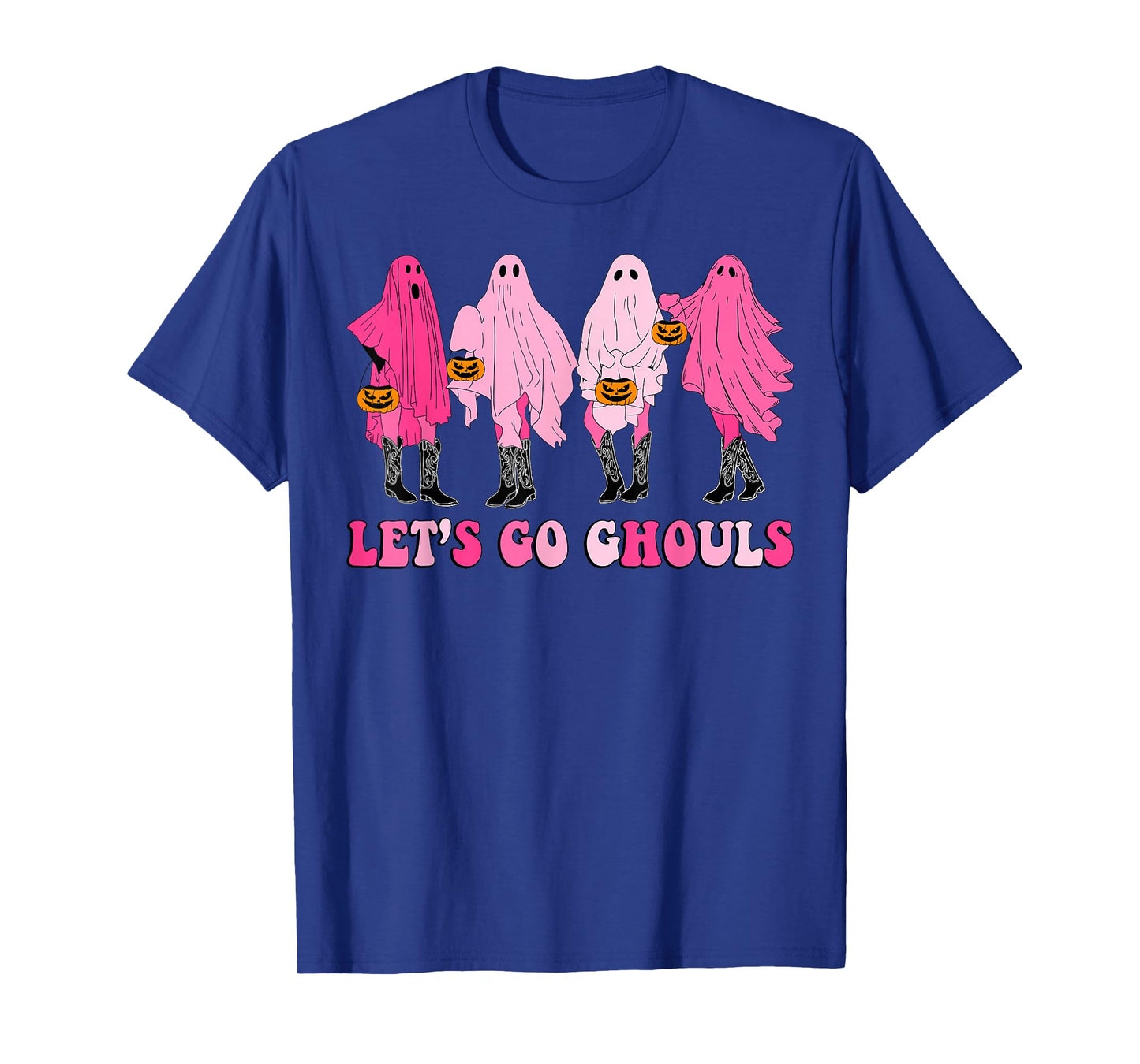 Let’s Go Ghouls Groovy Trick Or Treat Ghosts Halloween T-Shirt