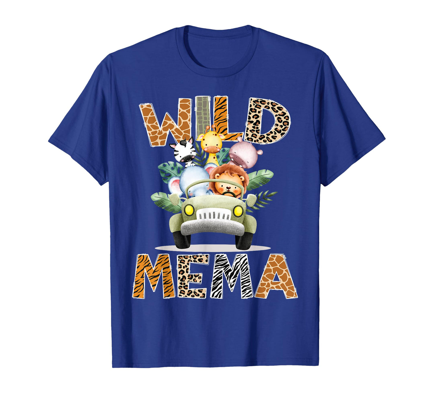 Wild Mema Safari Jungle Animals 1st Birthday Truck T-Shirt