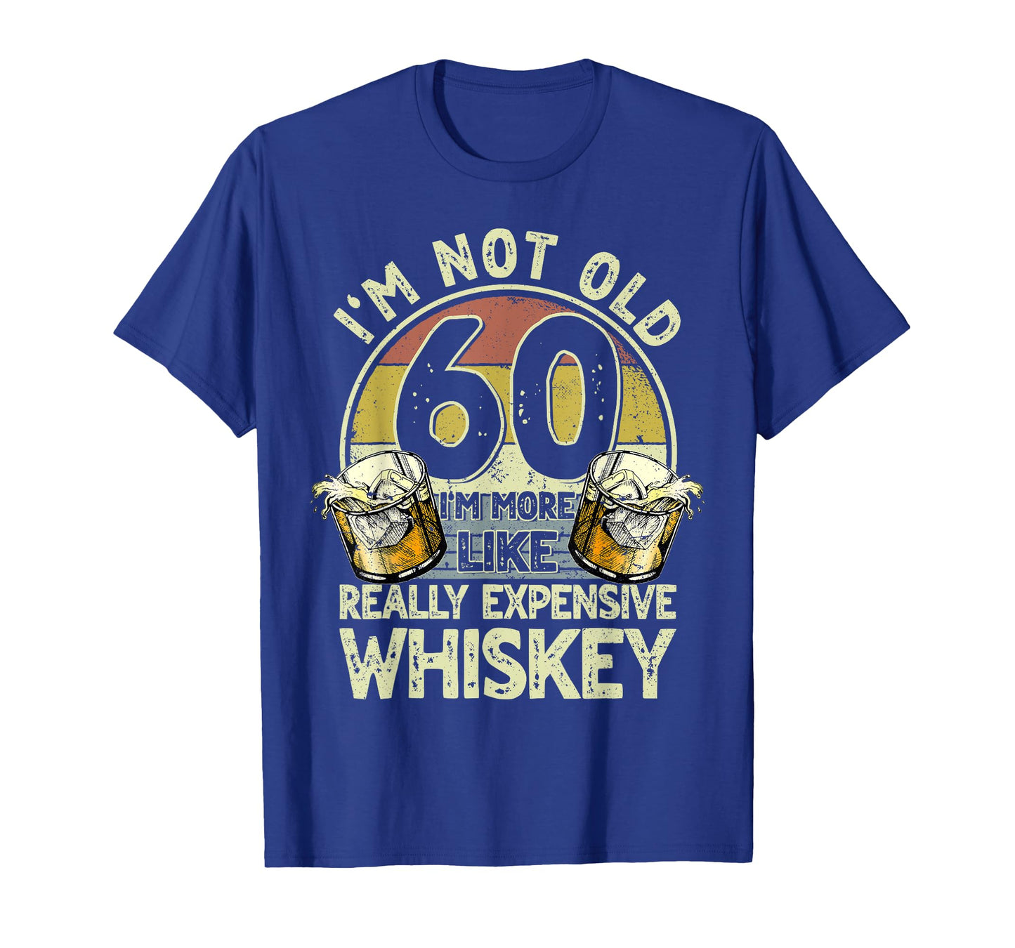 60 Years Old Bourbon Whiskey 60th Birthday Whiskey Men T-Shirt