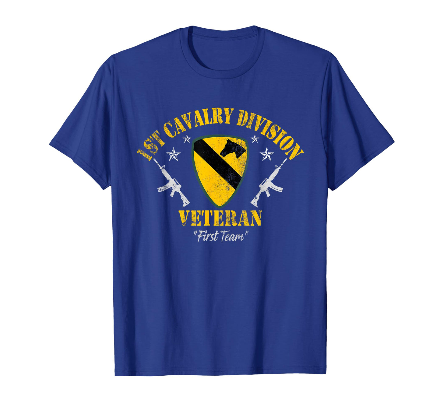 Vintage 1st Cavalry Division Veteran Patriotic Veterans Day T-Shirt