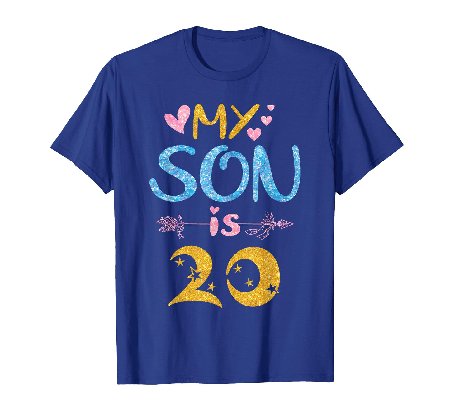 Mother Father Mom Dad Happy Birthday My Son Is 20 Years Old T-Shirt