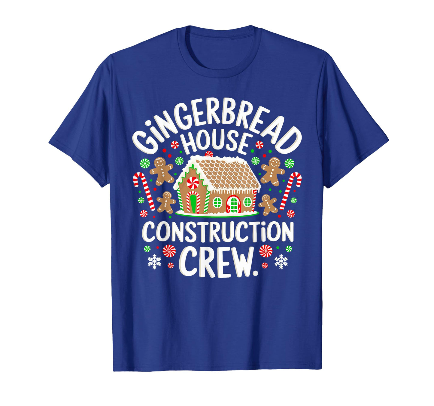 Baking Xmas Gingerbread House Construction Crew Decorating T-Shirt