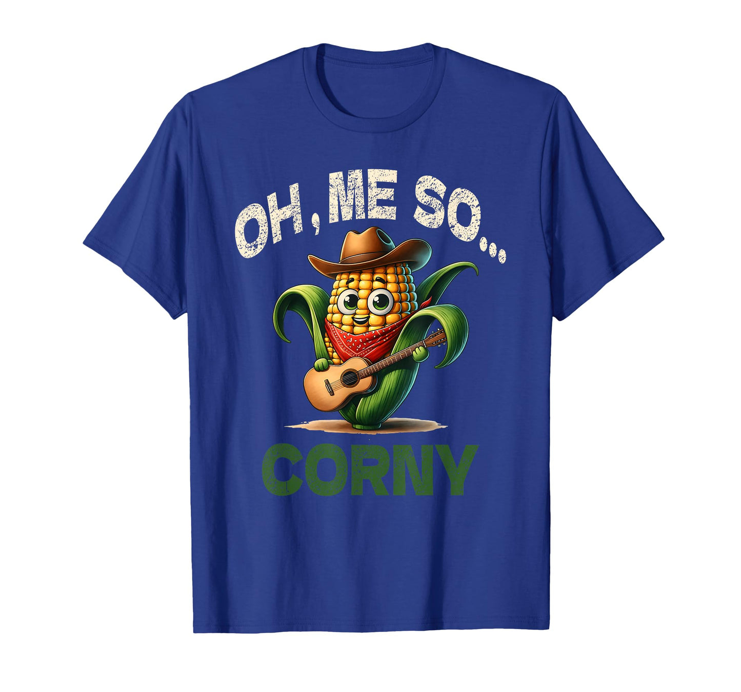 Funny Oh Me So Corny Guitar Shirt Cheesy Food Pun Gifts T-Shirt