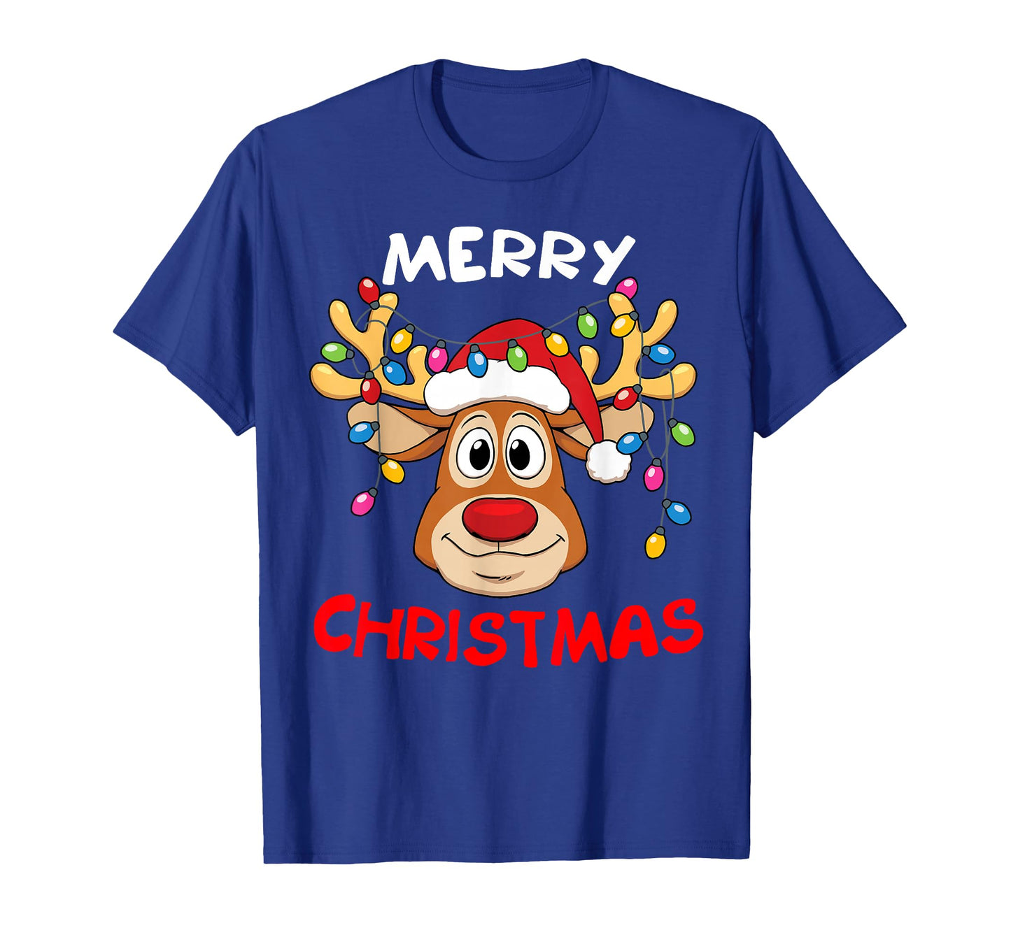 Merry Christmas Reindeer Xmas Family Men Women T-Shirt