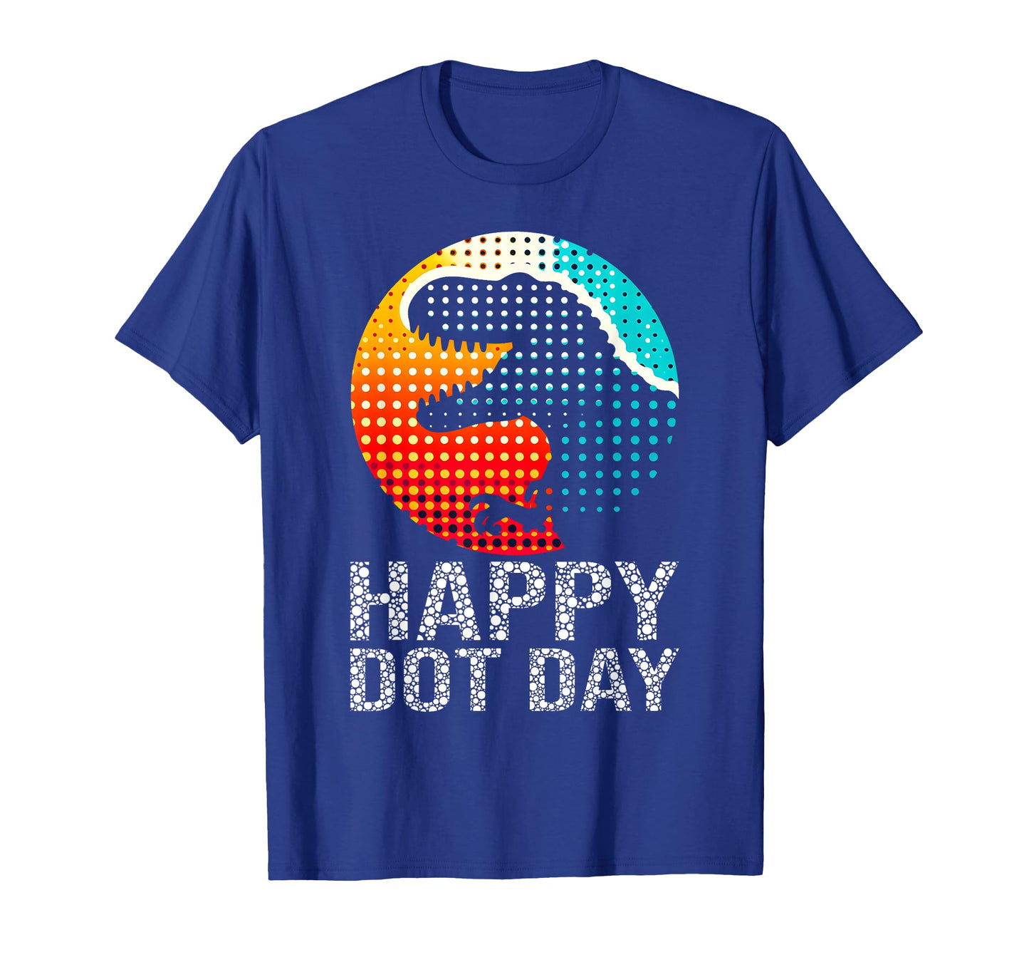 Polka Dot Day Colorful Dinosaur Dotted Design Fun Boys T-Shirt