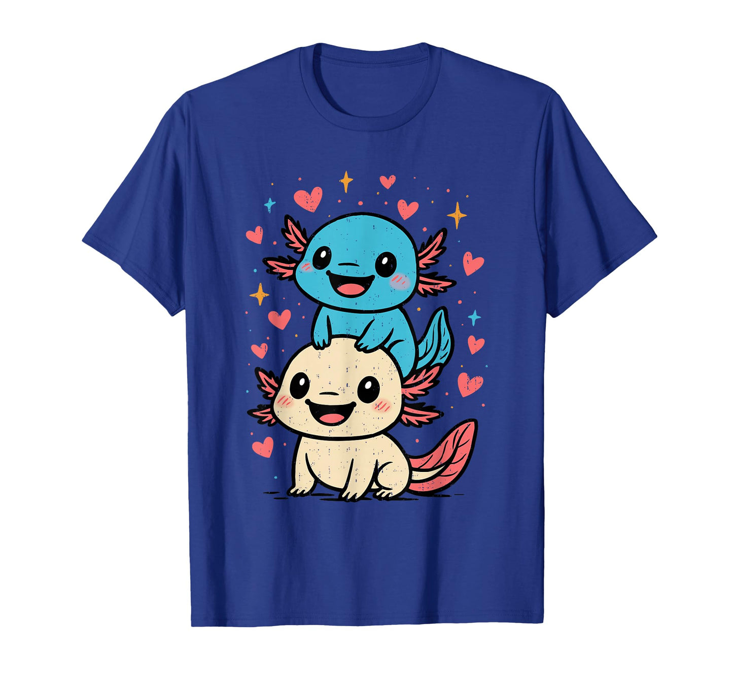 Axolotls Cute Animals Kawaii Anime Funny Axolotl Lovers T-Shirt