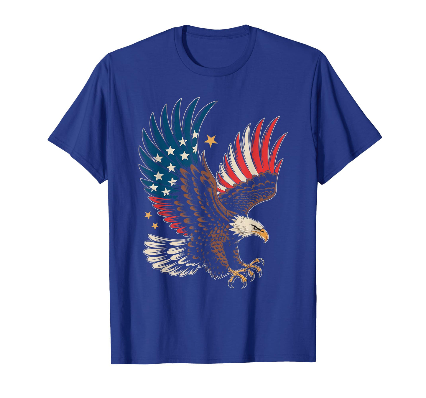 American USA Flag Bald Eagle 4th of July Patriotic Eagle T-Shirt