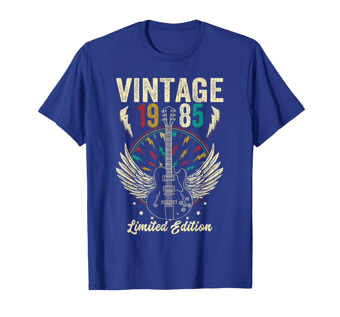 Vintage Born In 1985 40th Birthday Gifts 40 Years Old Guitar T-Shirt