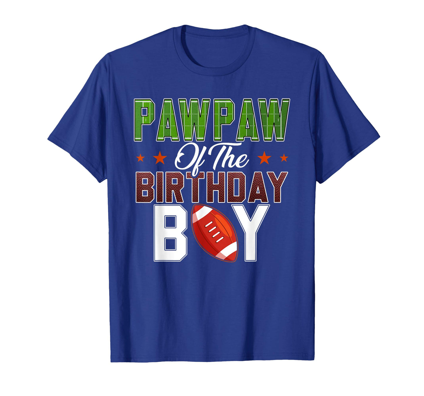 Pawpaw of The Birthday Boy Football Party Family Matching T-Shirt