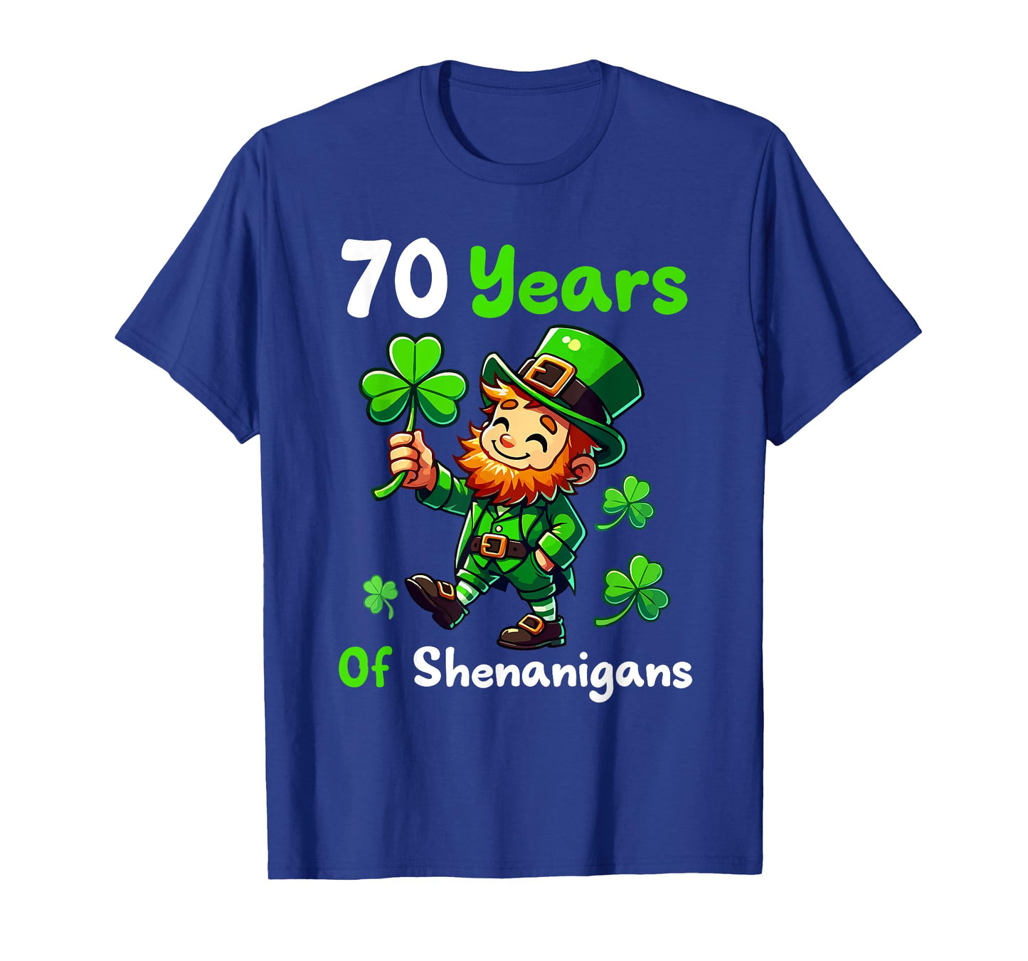 70 Years of Shenanigans 70th Birthday St. Patrick's Day Boy T-Shirt