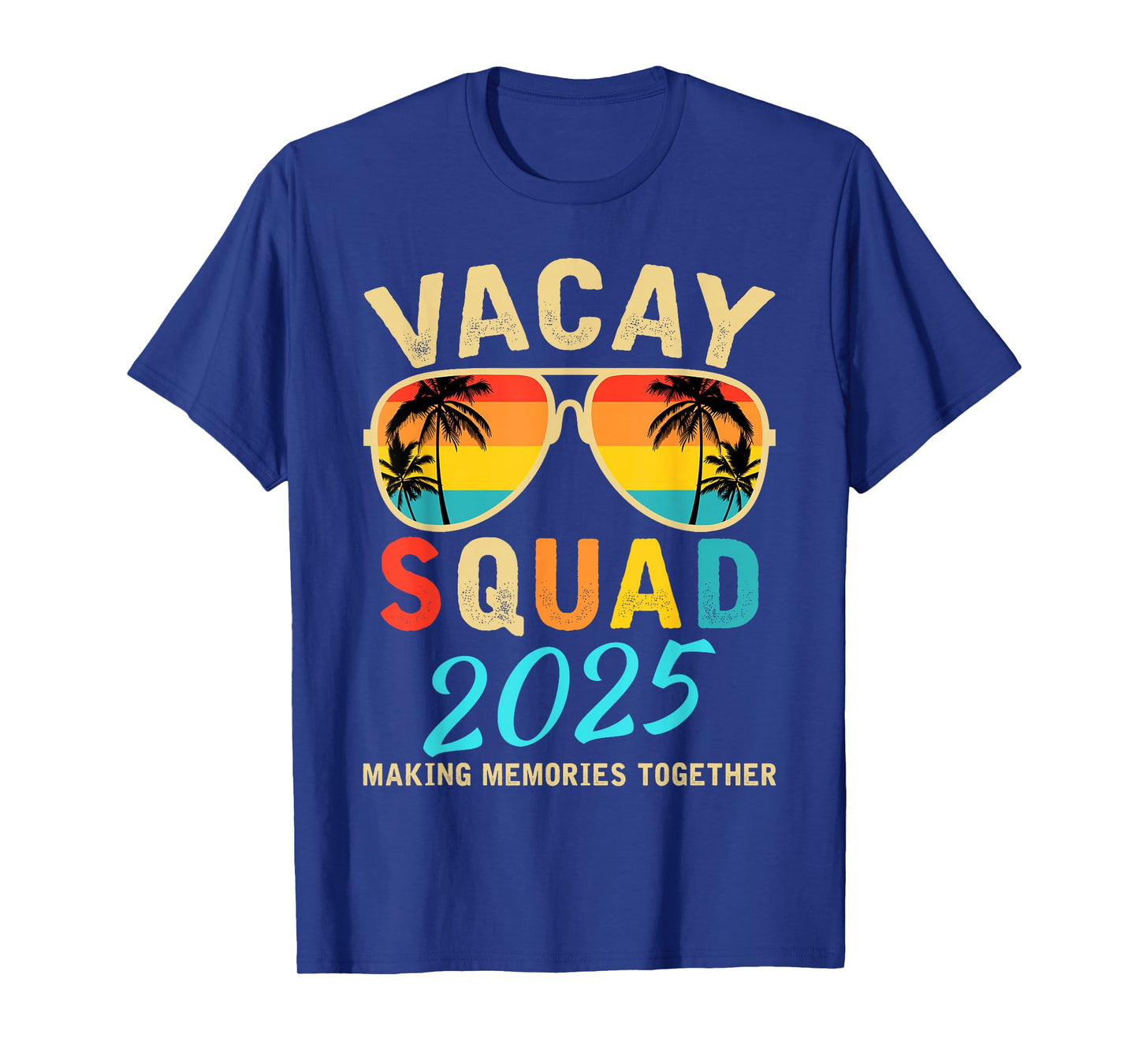 Vacay Squad 2025 Summer Vacation Family Friends Trip Palm T-Shirt