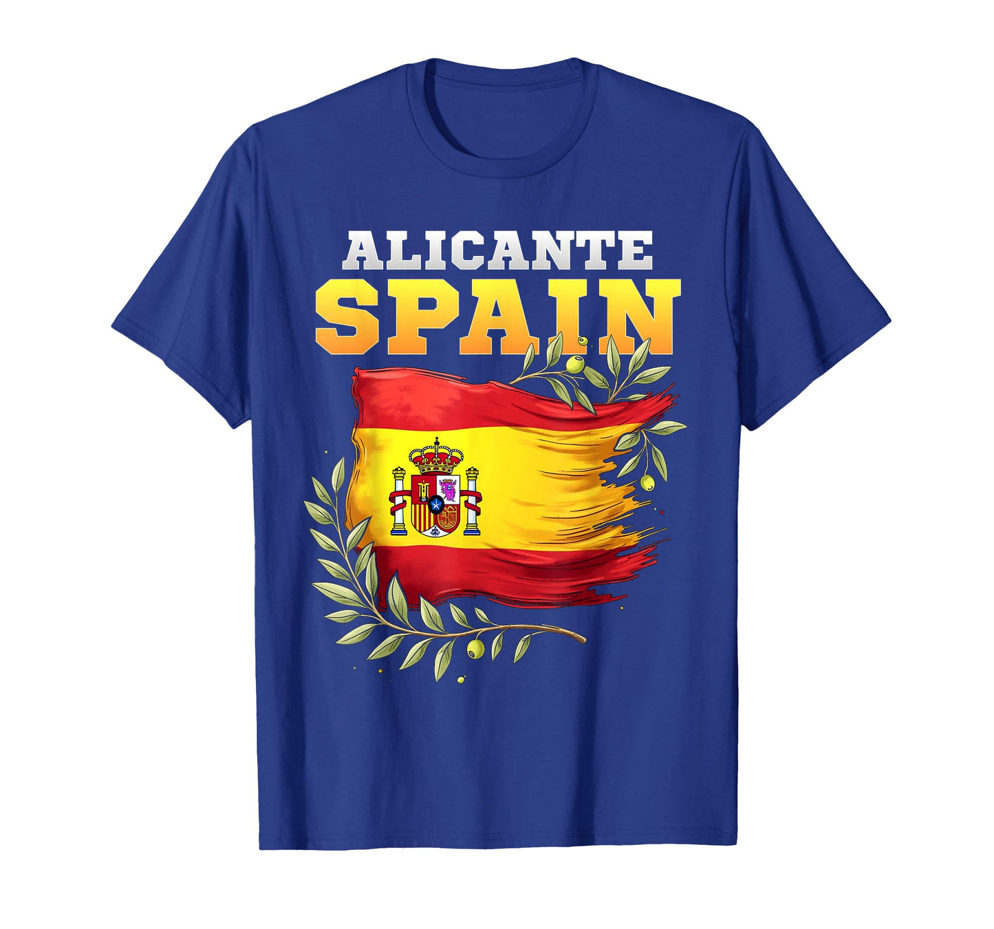 Alicante Spain Flag Espana Vacation Travel Souvenir T-Shirt