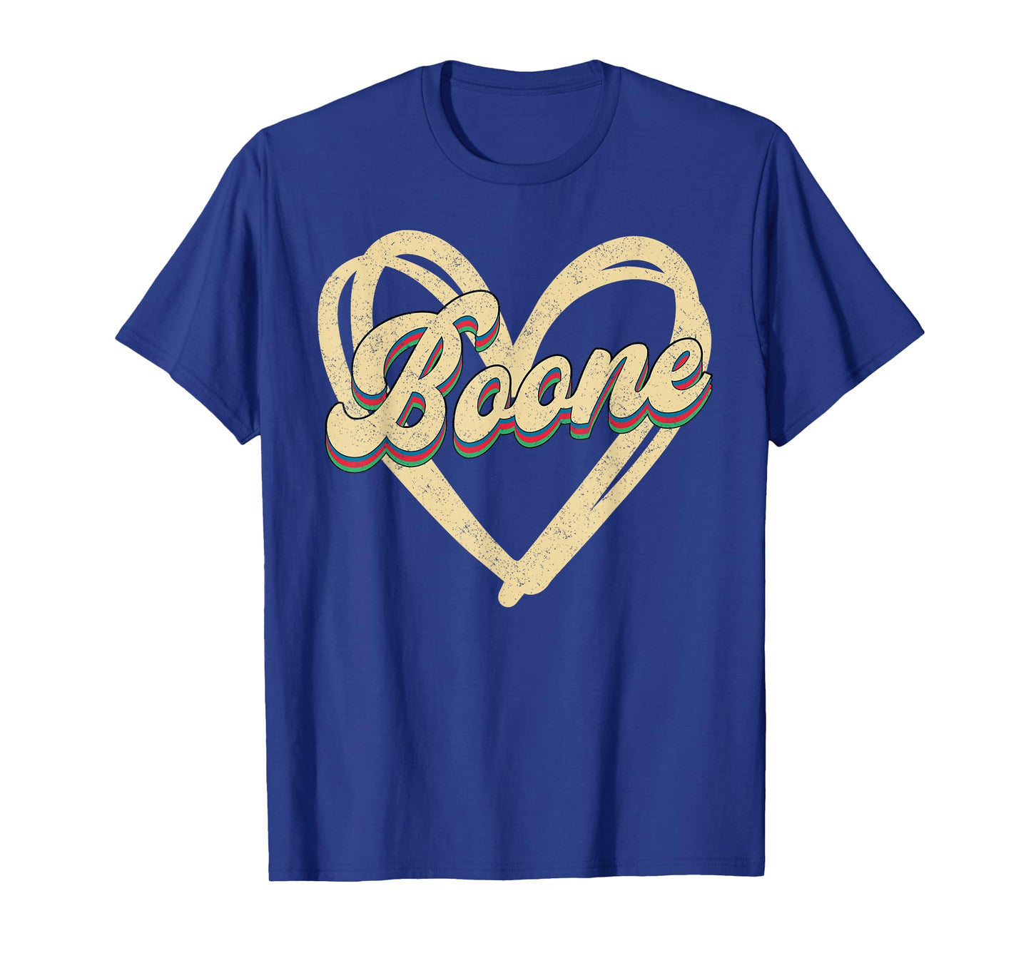Boone Family Name I Love Boone Personalized Vintage T-Shirt