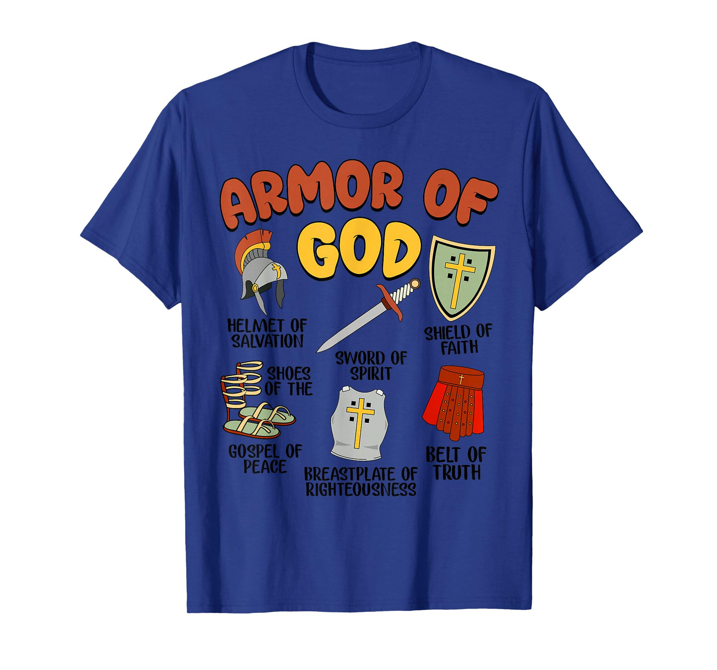 Christian Boys Armor of God Jesus Christ is King T-Shirt