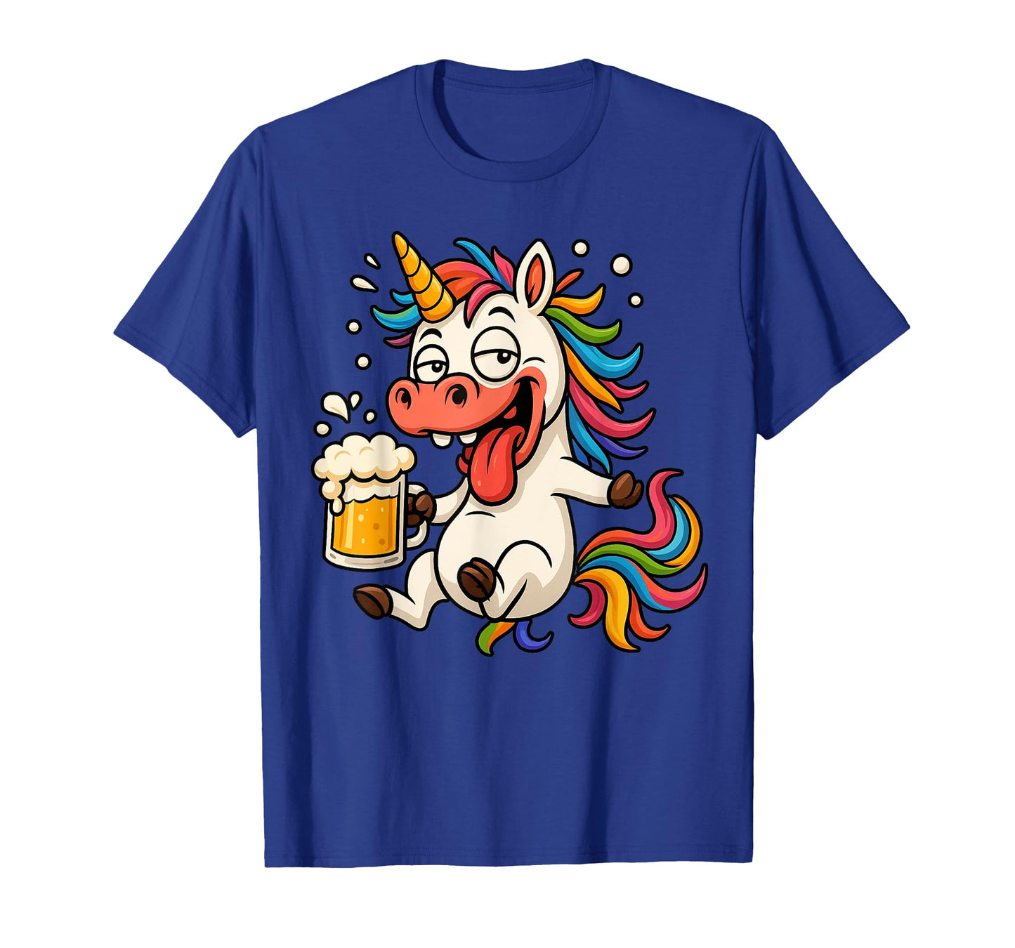 Drunk Unicorn Costume Funny Beer Party Summer Beach Women T-Shirt