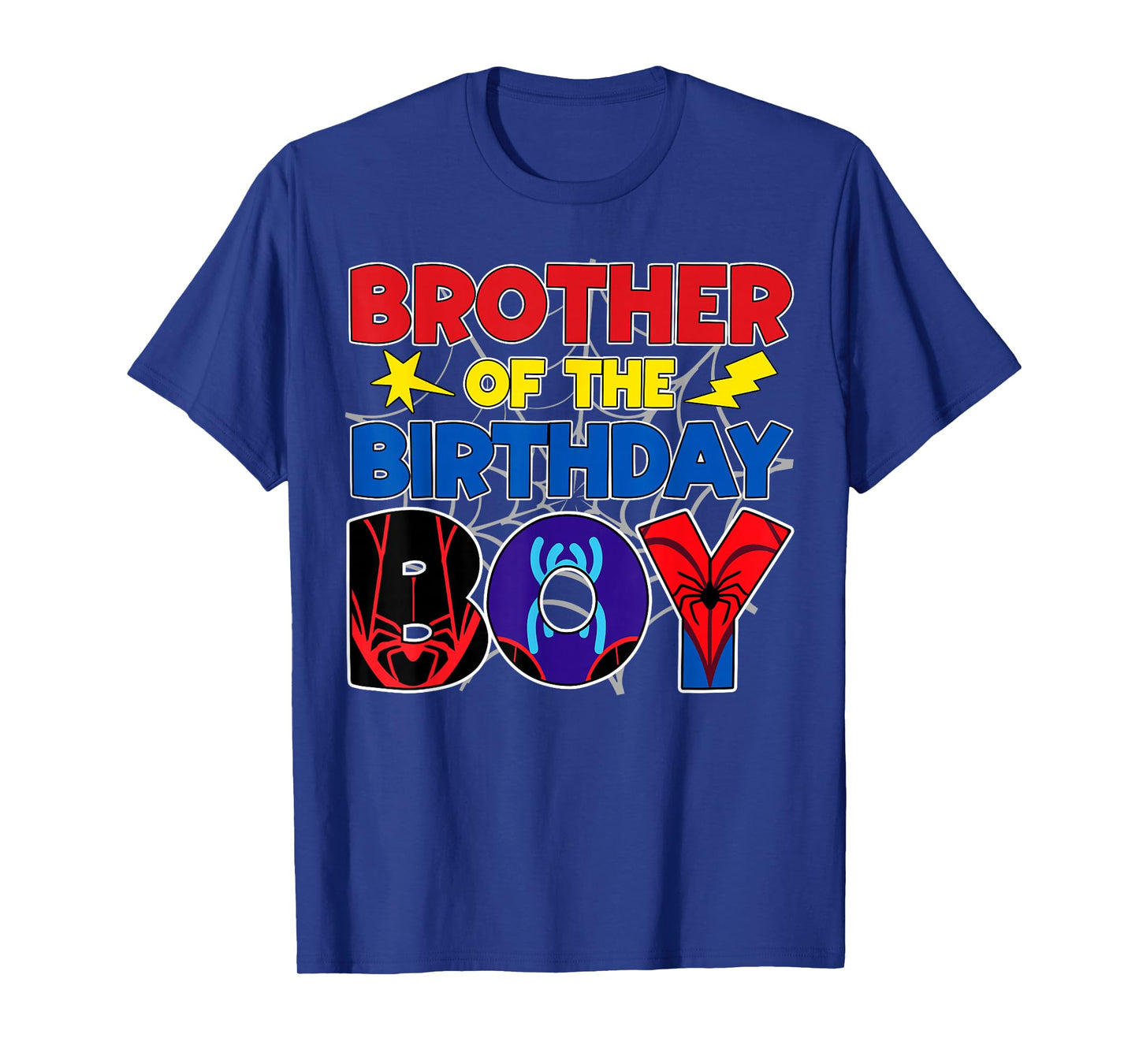 Brother Of The Birthday Boy Matching Spider Family Birthday T-Shirt