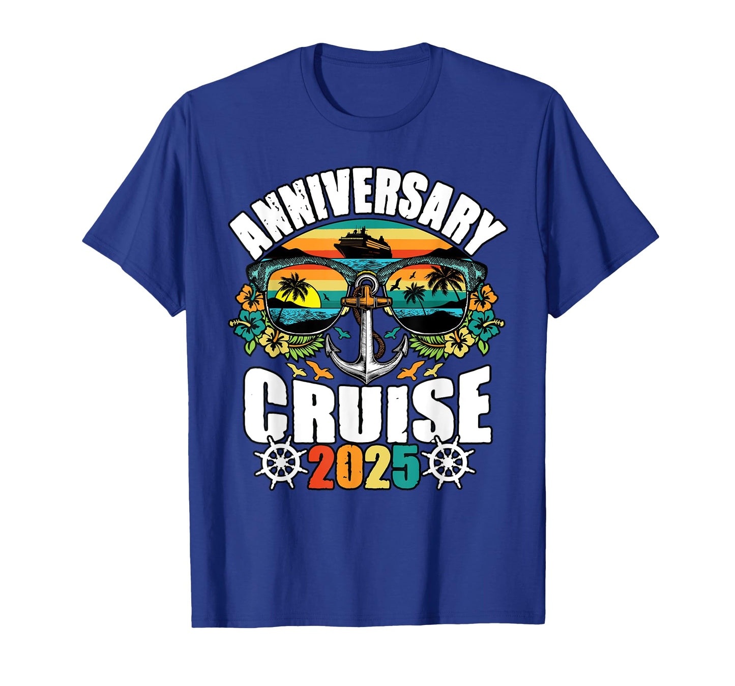 Anniversary Cruise Crew 2025 Cruising Vacation Trip Matching T-Shirt