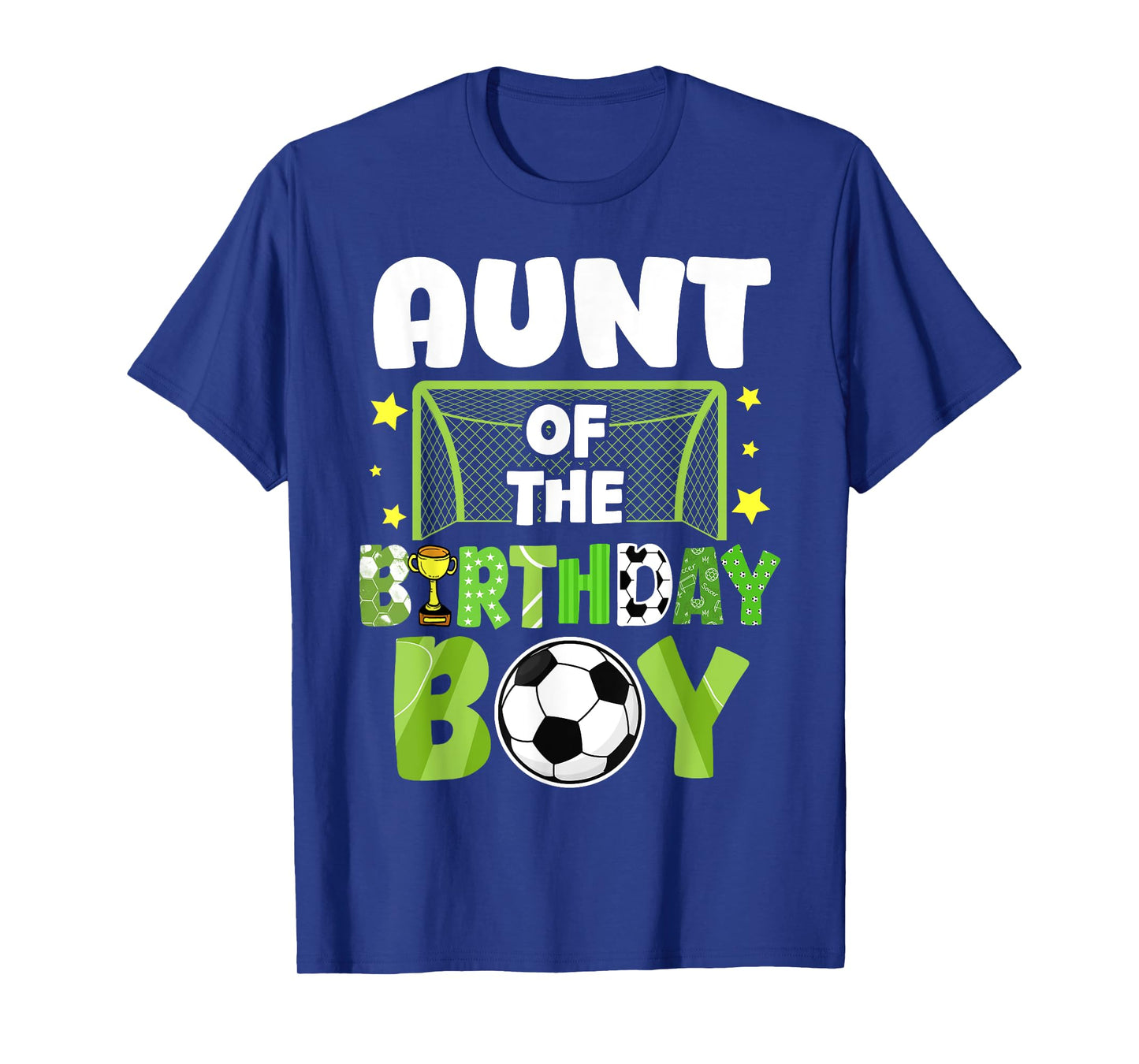 Soccer Aunt Birthday Boy Party Soccer Family Matching T-Shirt