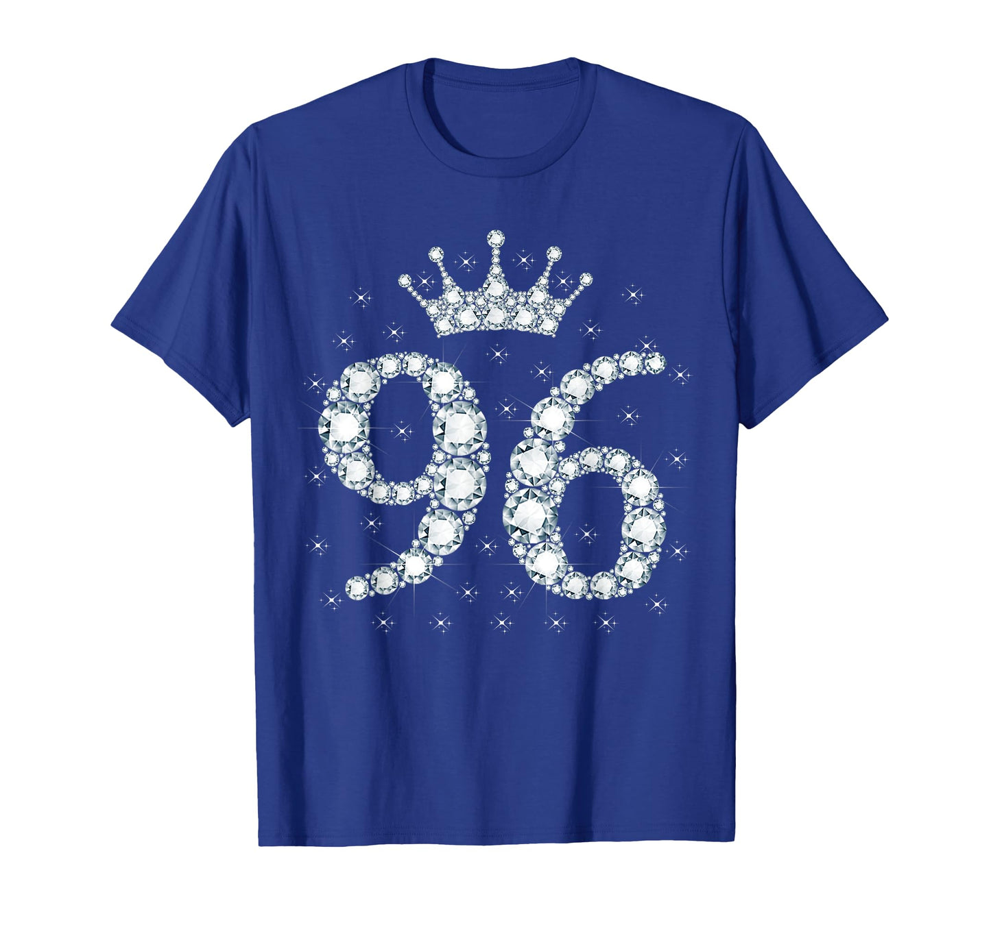 96 Crown 96 Years Old Happy 96th Birthday Girl Women T-Shirt