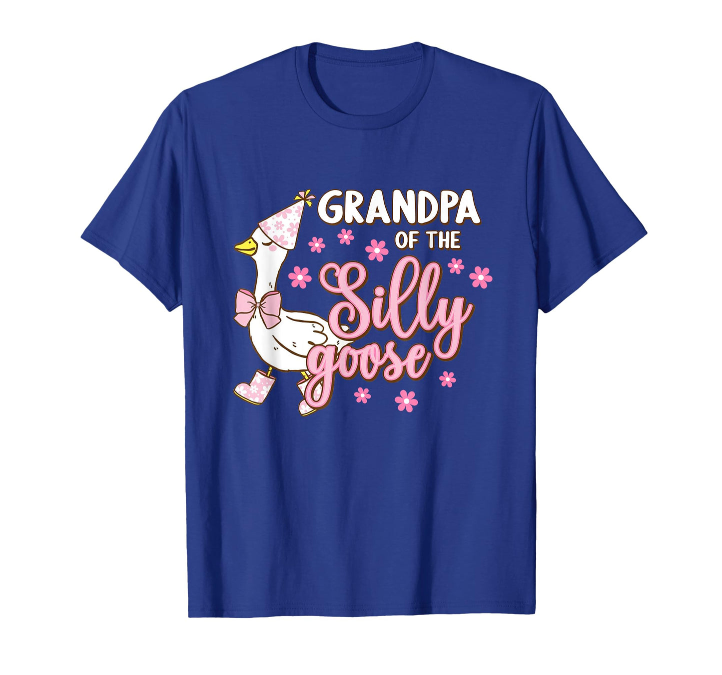 Grandpa Of The Silly Goose First Birthday Family Matching T-Shirt