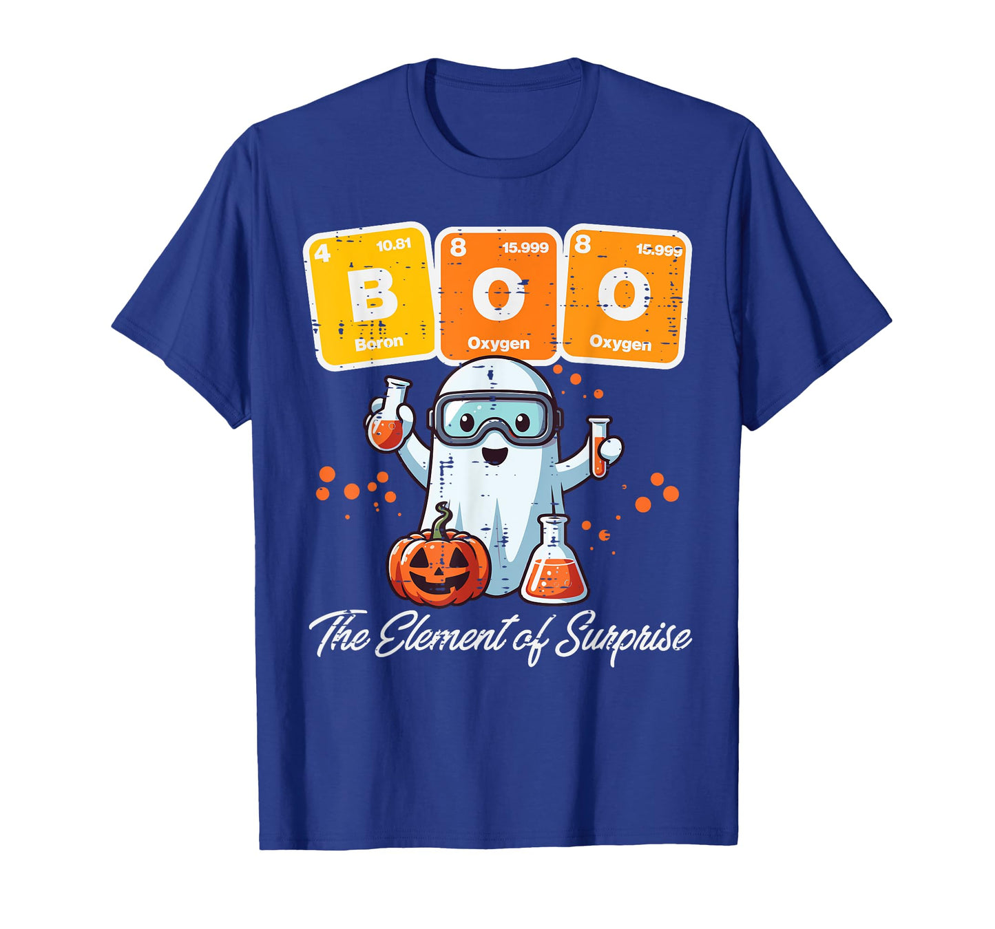 Halloween Chemist Ghost Elements Surprise Costume Men Women T-Shirt