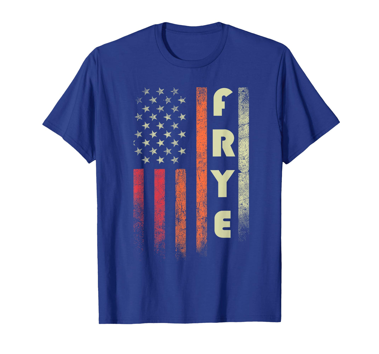 FRYE Surname Funny Retro Vintage Birthday American Flag T-Shirt