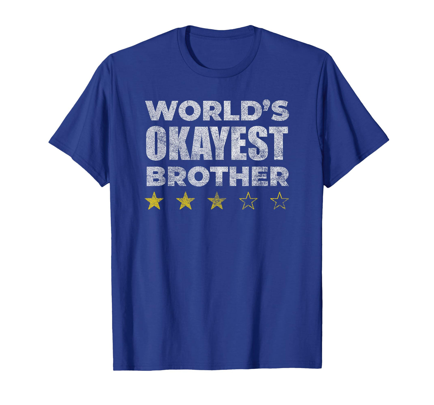 Funny Worlds Okayest Brother - Vintage Style T-Shirt