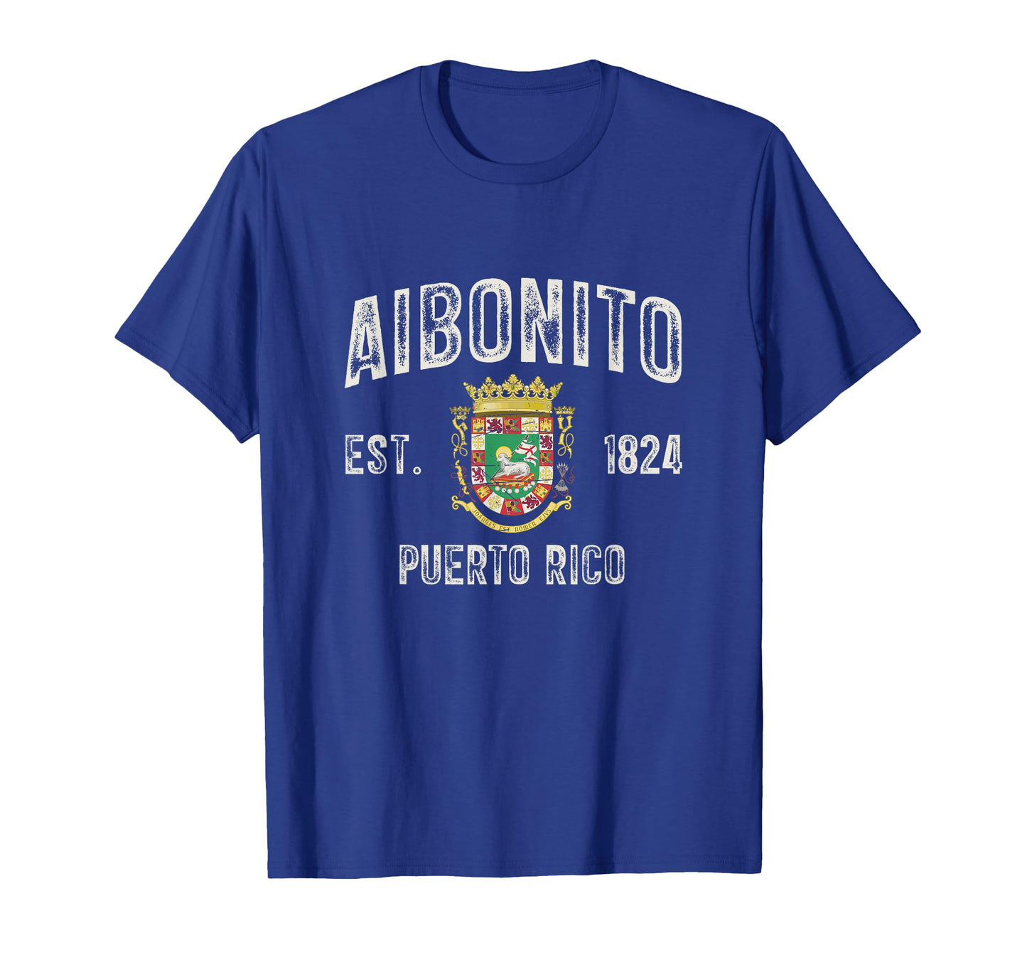 Aibonito City In Puerto Rico Est 1824, Puerto Rico Armorial T-Shirt