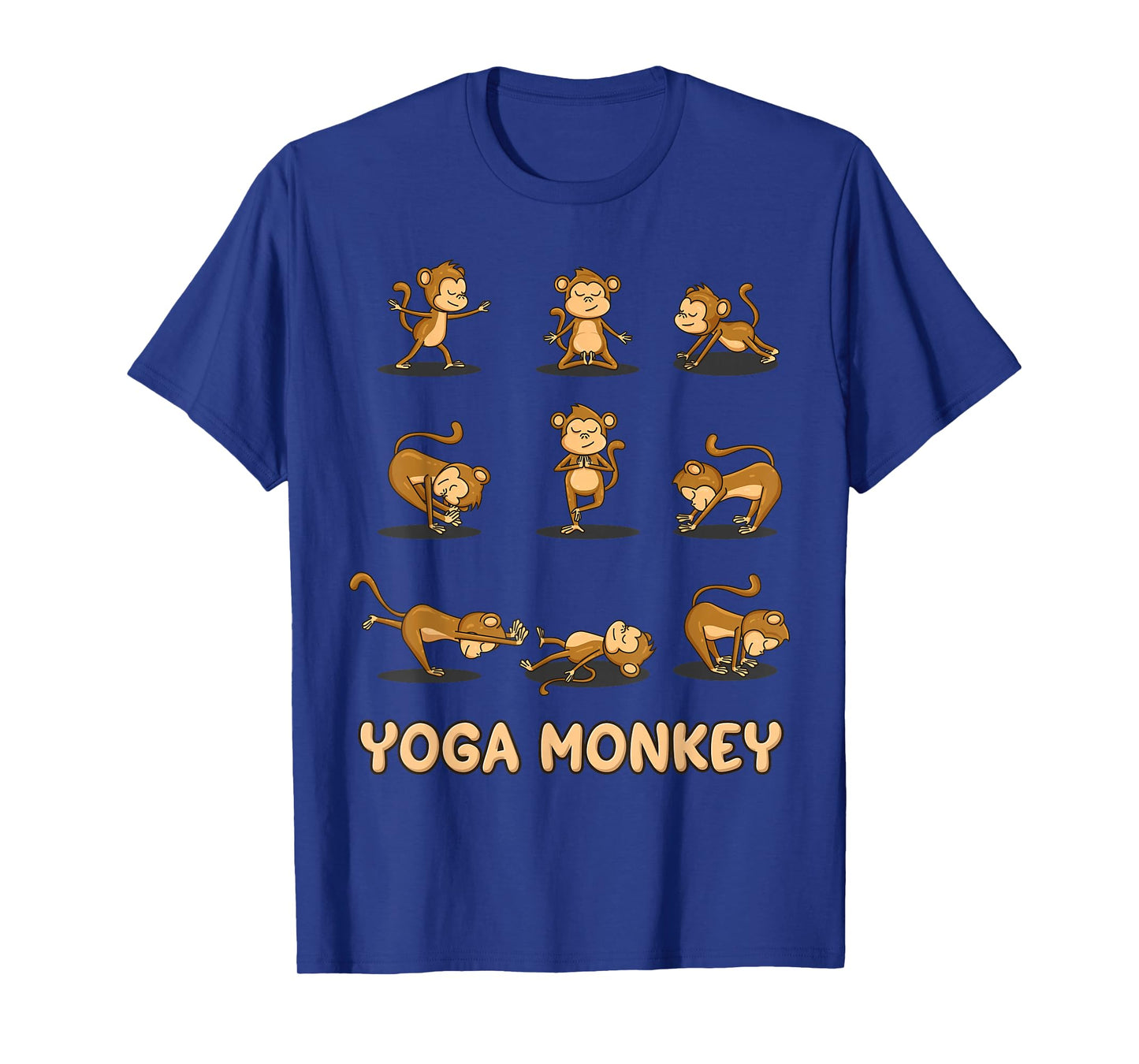 Monkey Yoga Shirt Meditation Zen Namaste Yoga Lover Buddhist T-Shirt
