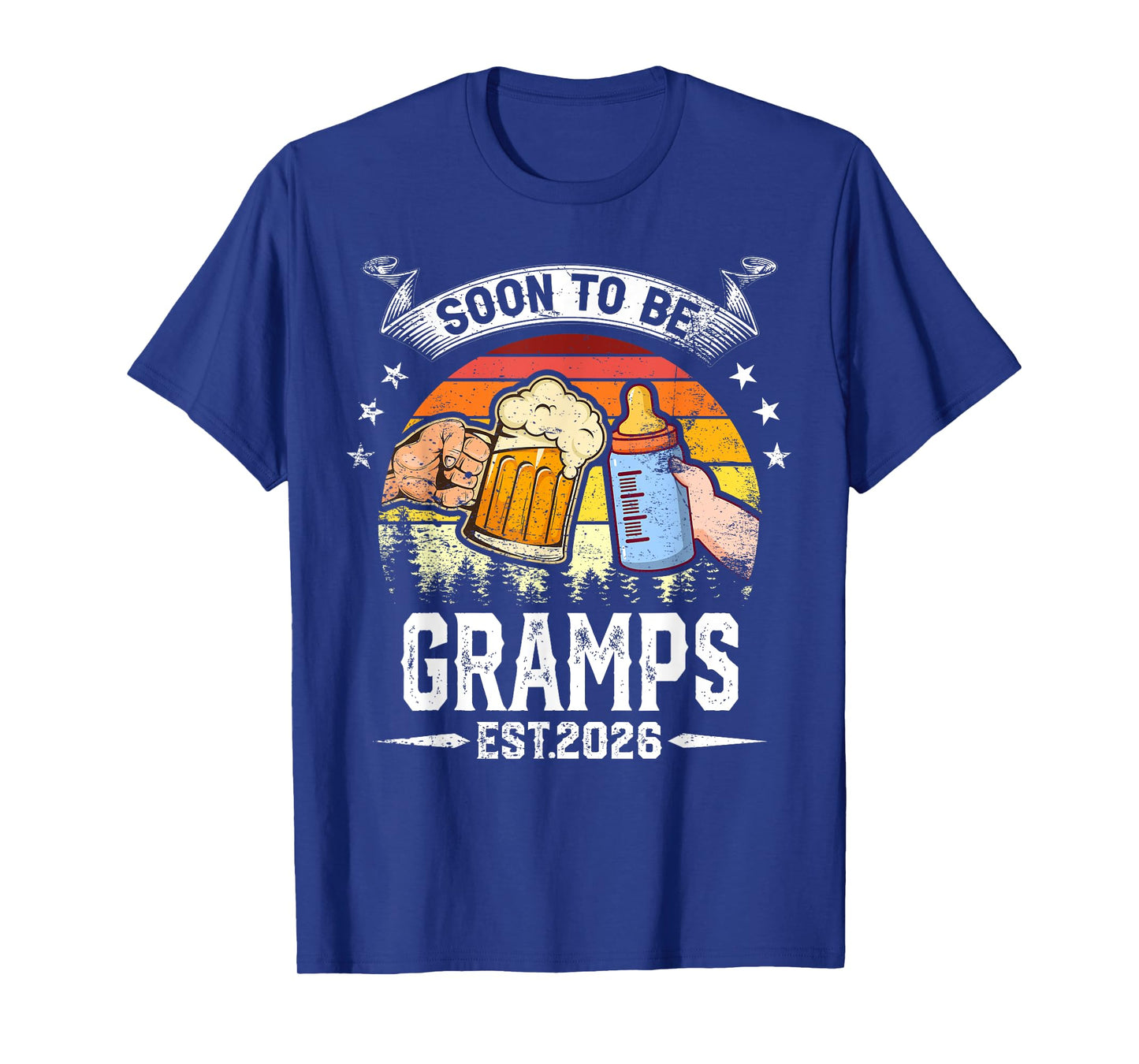 Soon To Be Gramps Funny Pregnancy Announcement Dad 2026 T-Shirt