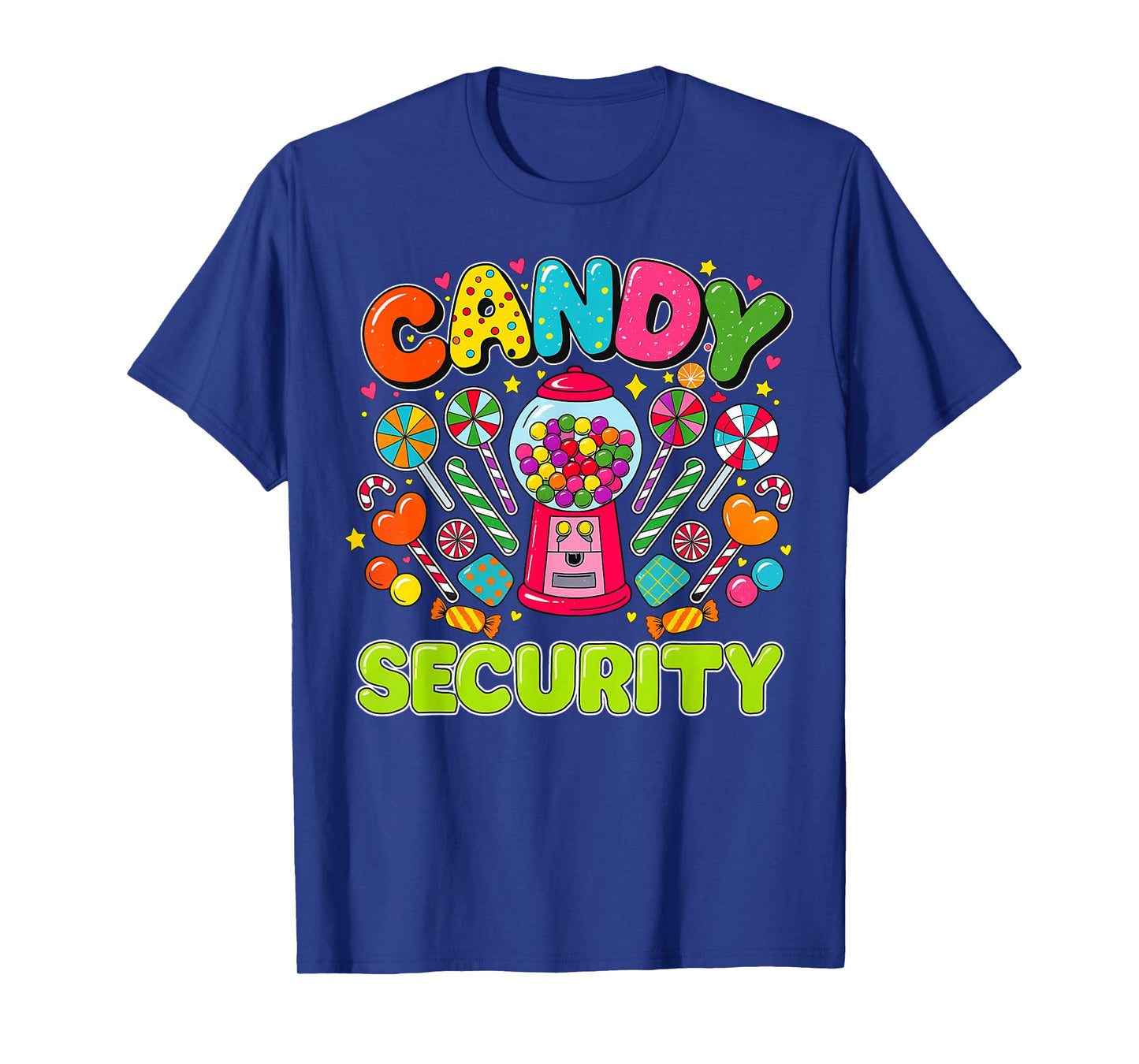 Candy Security Candy Costume Funny Candy Squad Women Girls T-Shirt