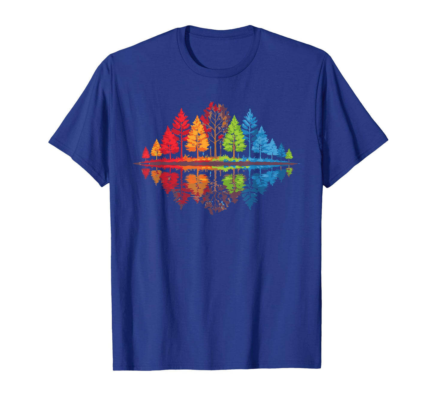 Nature Reflection Forest Trees Outdoor Wildlife T-Shirt