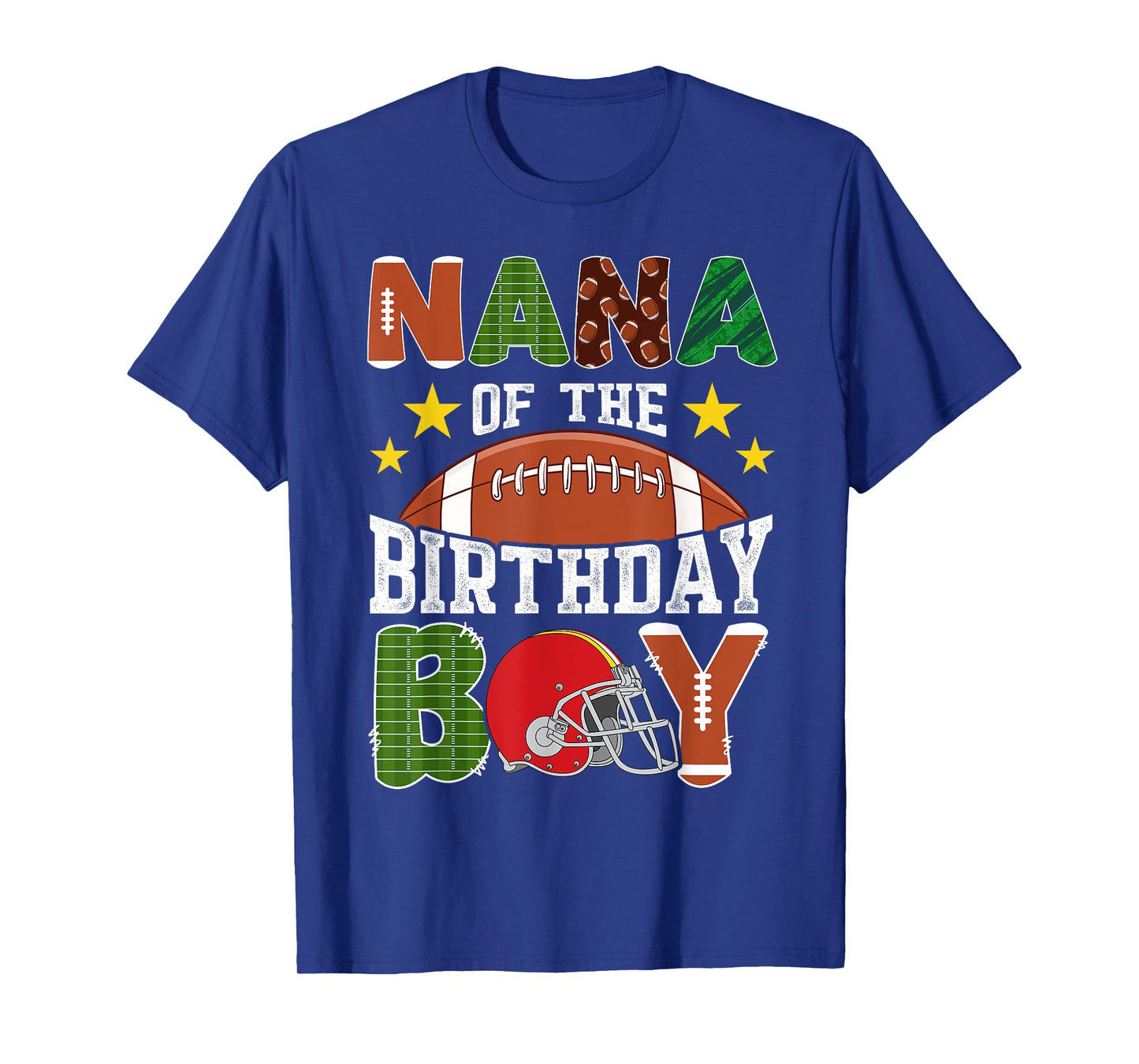 Football Nana Of The Birthday Boy Family Matching T-Shirt