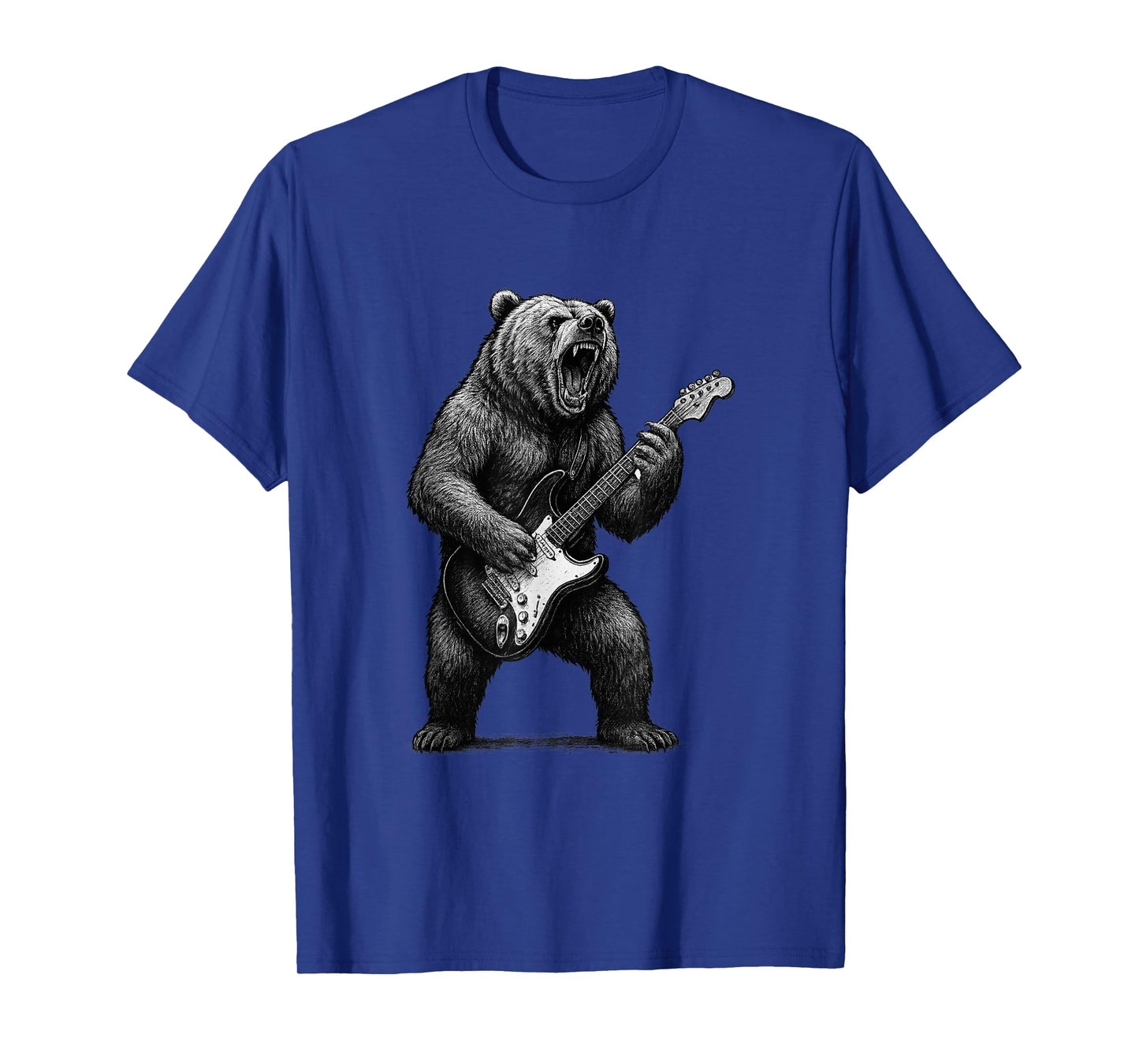 Grizzly Bear Playing Electric Guitar T-Shirt