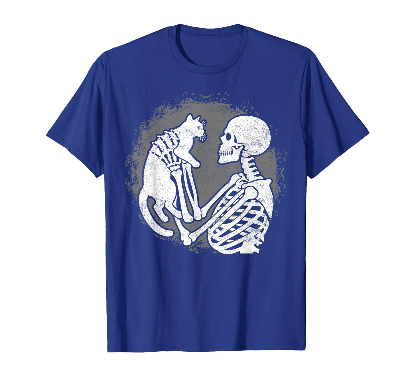 Skeleton Cat Skull Kitty Cute Halloween Men Women Kids T-Shirt