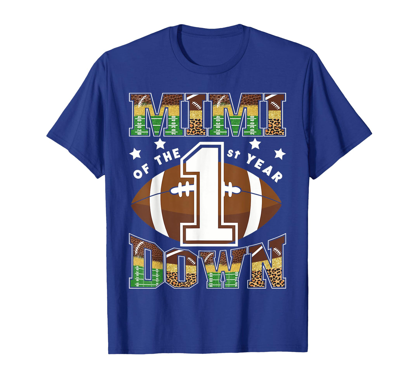 Mimi Of The 1St Year Down Football First Birthday Boy T-Shirt