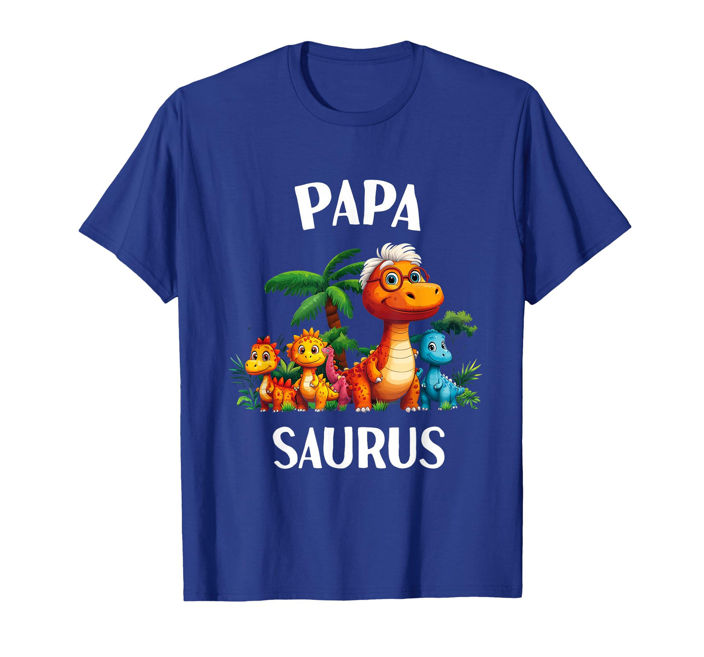 Papasaurus Papa Saurus Dinosaur Grandpa Matching Family Men T-Shirt