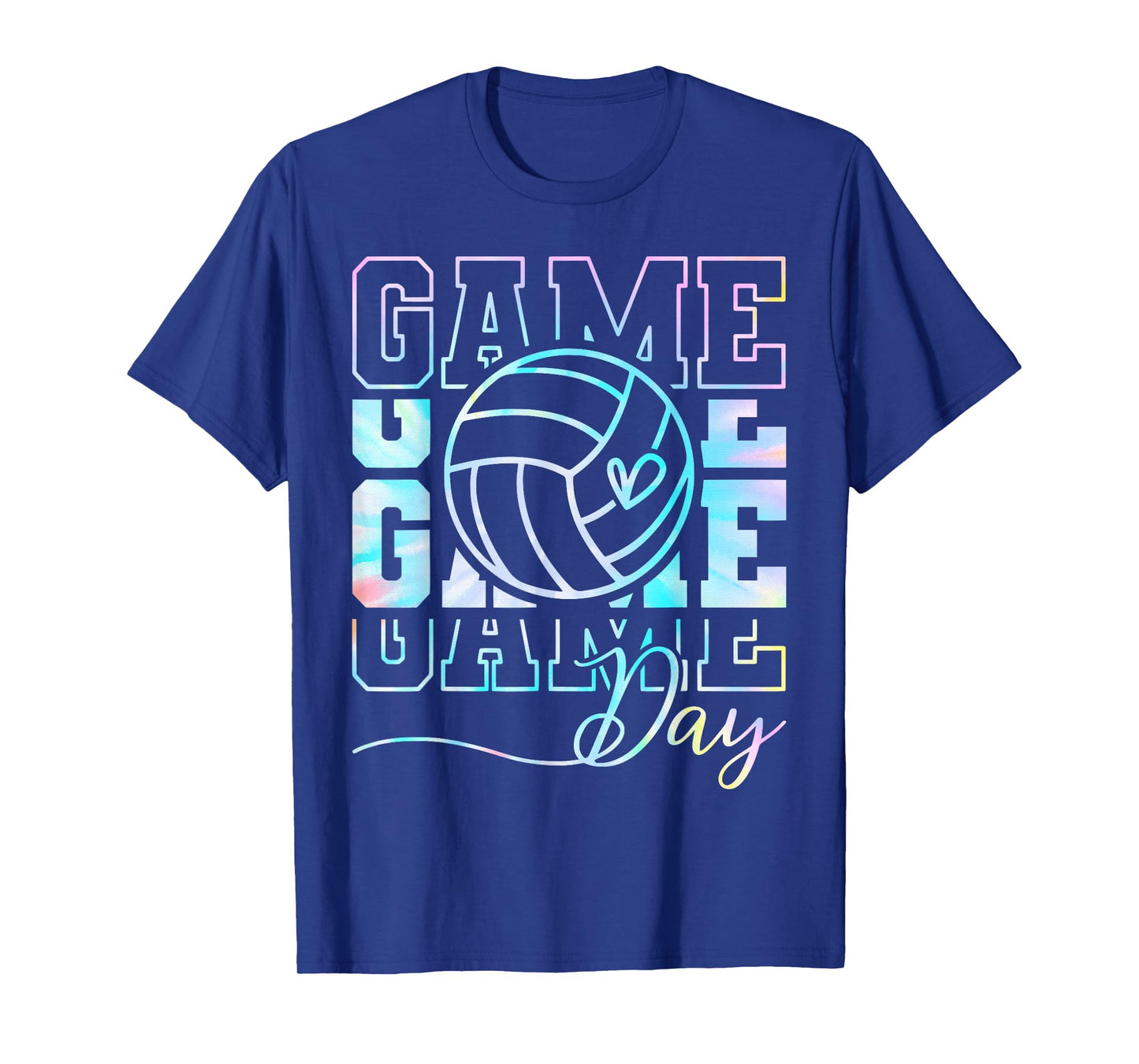 Tie Dye Game Day Volleyball T-Shirt