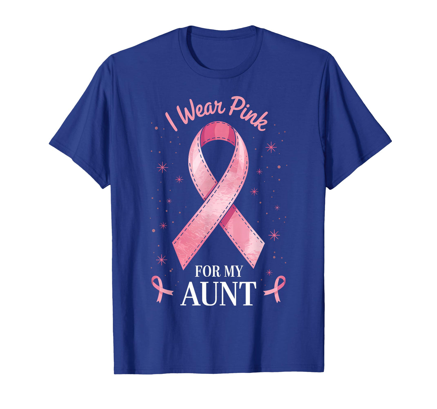 I Wear Pink for My Aunt Cancer Awareness Support T-Shirt
