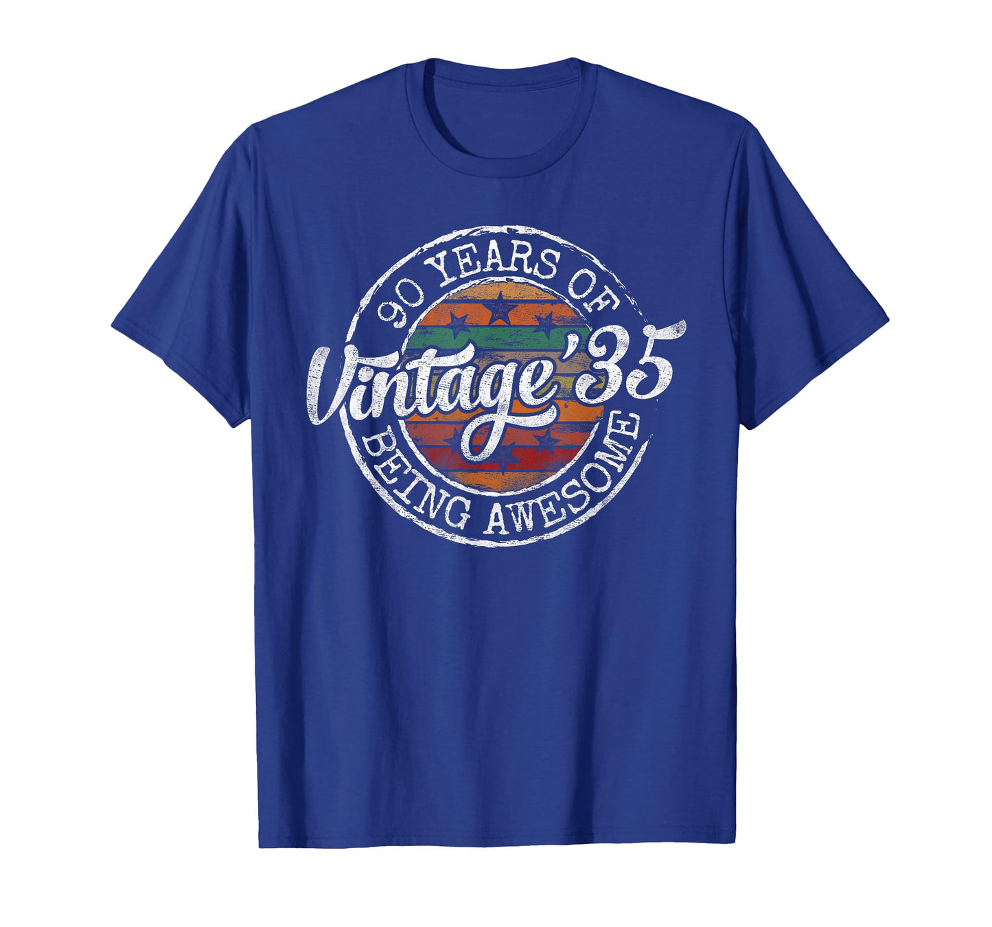 Vintage 1935 Bday Stamp 90th Birthday Gifts 90 Year Old T-Shirt