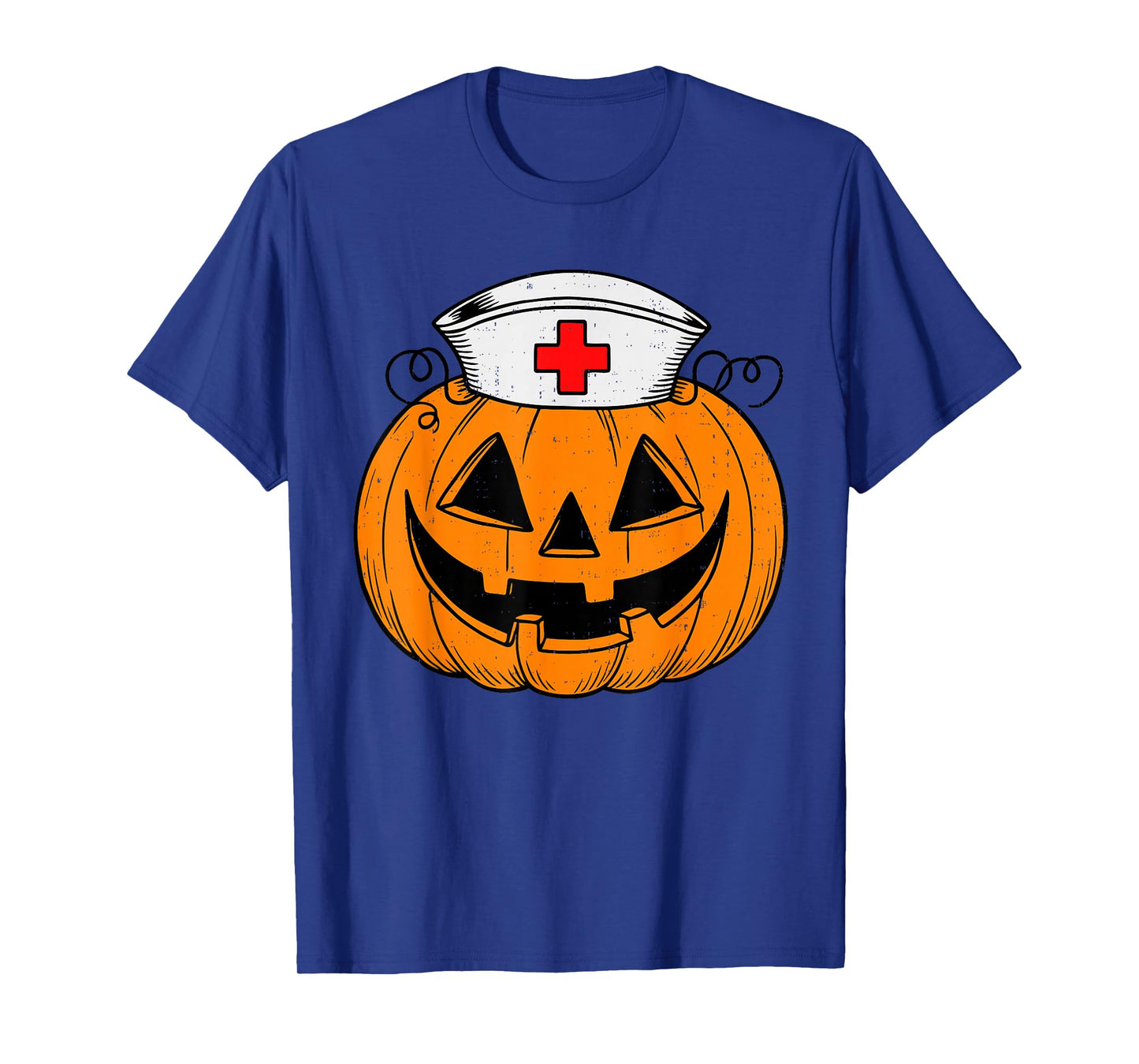 Funny Pumpkin Nurse Scary Halloween Costume RN CNA ICU Women T-Shirt