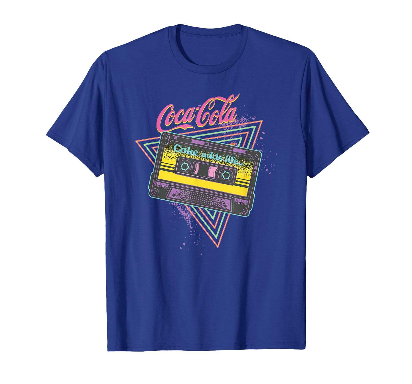 Coca-Cola Coke Adds Life Retro Neon Cassette Logo T-Shirt