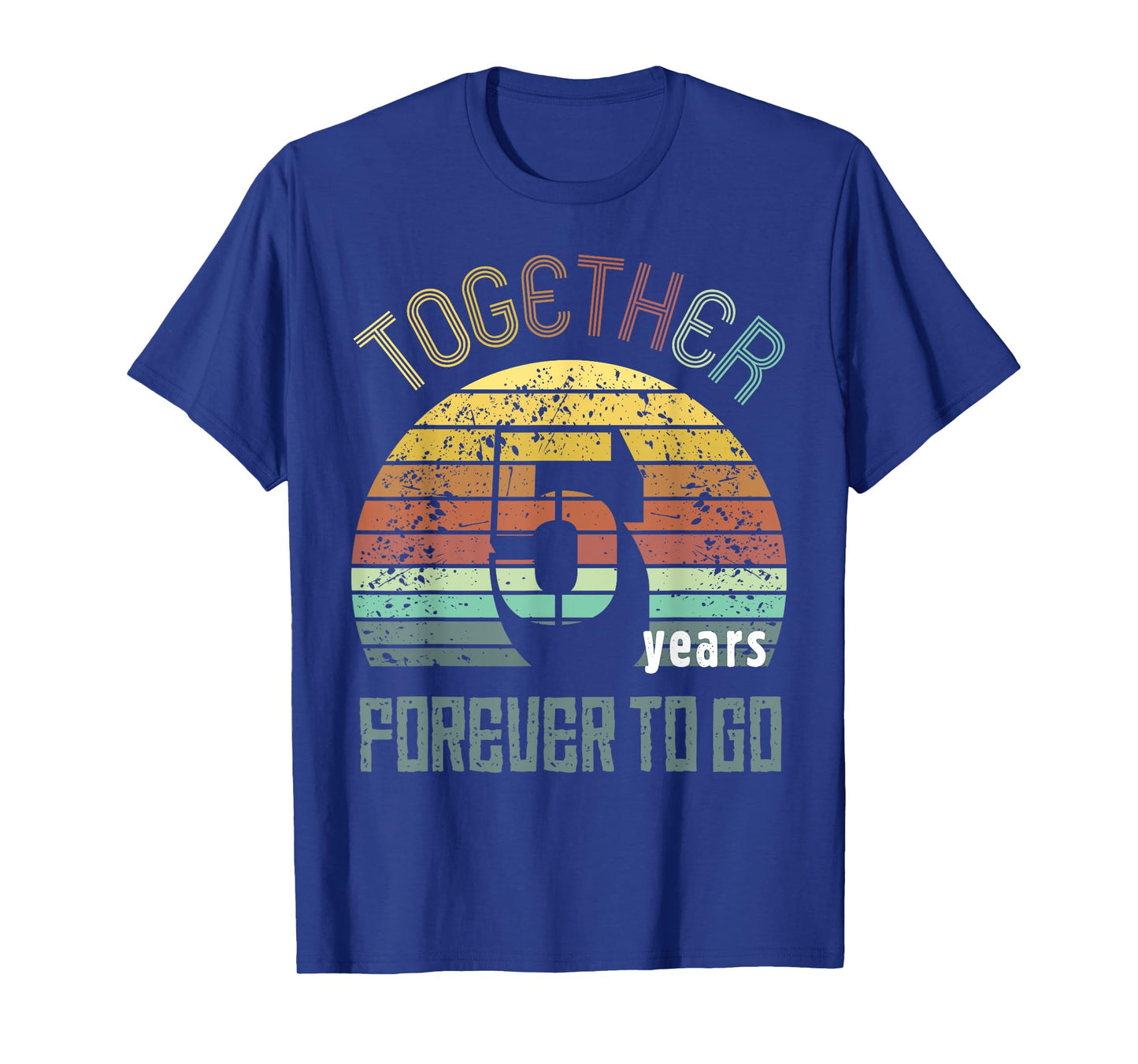 5th Years Wedding Anniversary Gifts For Couple Matching Five T-Shirt