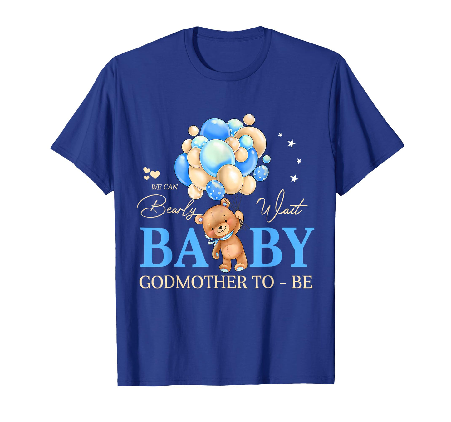 Godmother We Can Bearly Wait Baby Shower Family Matching T-Shirt
